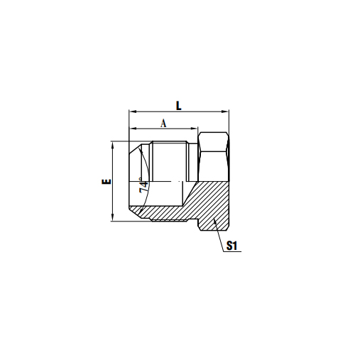 JICオス74°コーンプラグ